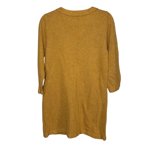 Boden Chunky knit Sweater Dress Size 12 Mustard Yellow Cashmere Blend Lagenlook‎ - Picture 3 of 8